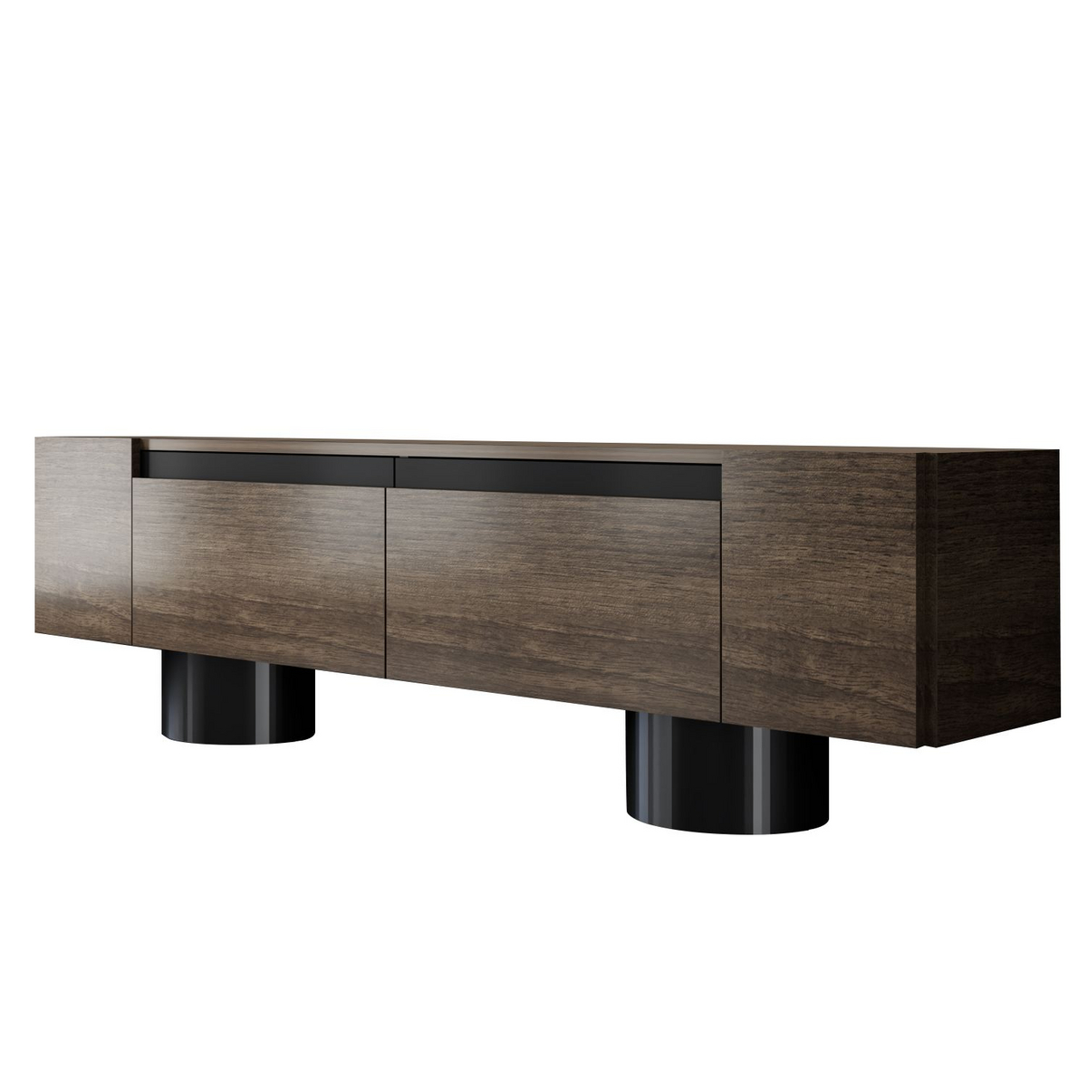 Norda Design moderne TV-benk, 180 x 50 x 30 cm | 100% melaminbelagt, bøybare metallben, 18 mm