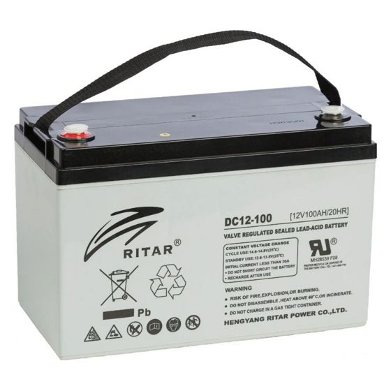 BrightSolar vedlikeholdsfritt AGM-batteri DC12-100Ah