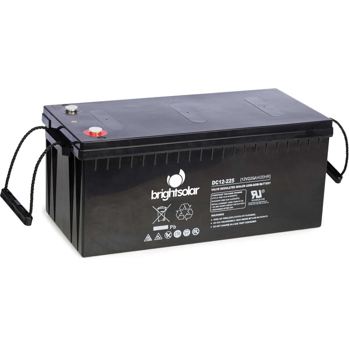 BrightSolar vedlikeholdsfritt AGM-batteri DC12-225Ah