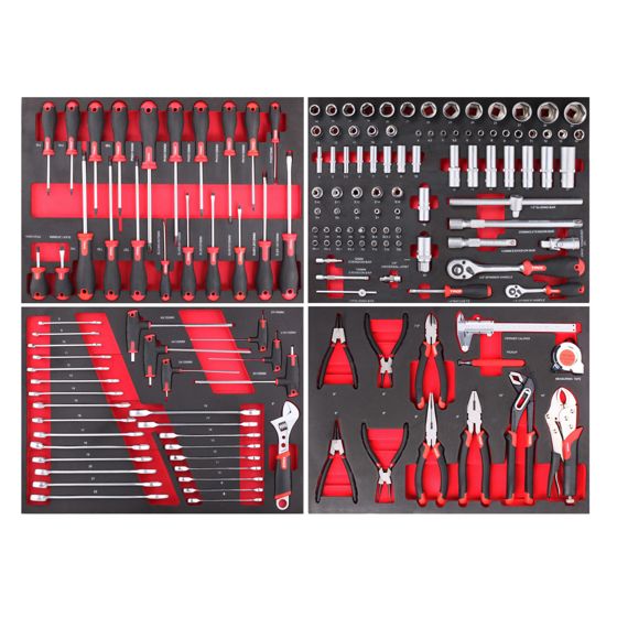 Timco verktøyvogn med verktøy Elite 14 skuffer 489 deler