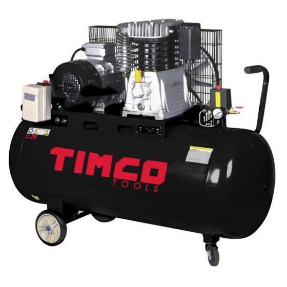 Timco remdrevet kompressor 4 HP 200 l