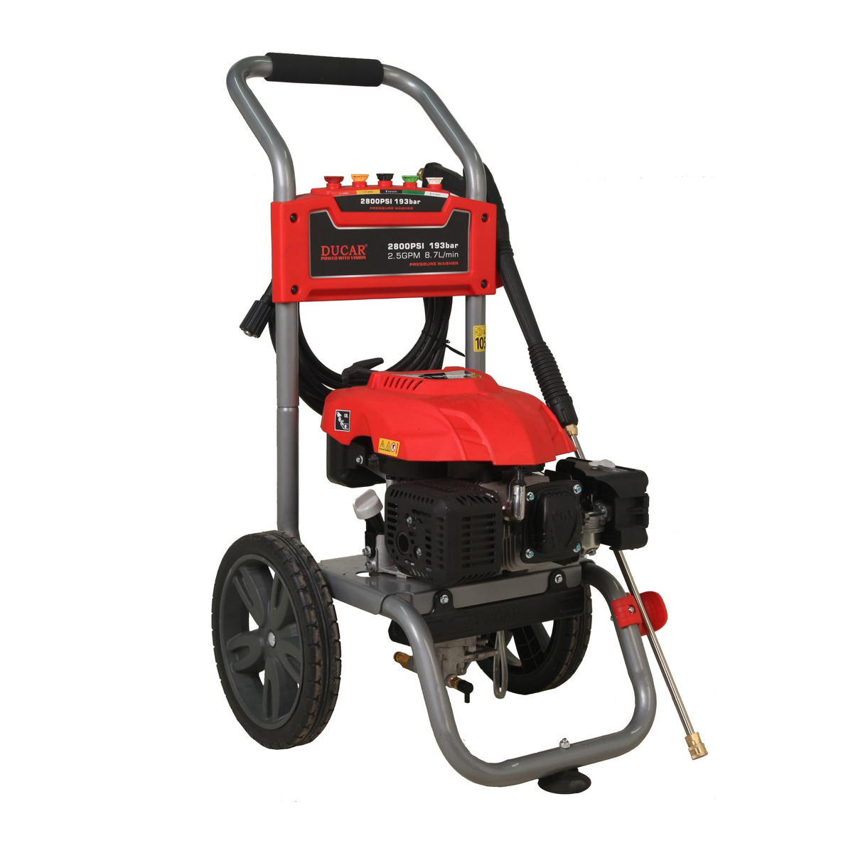 Ducar selvsugende høytrykkspyler DGPW2800V 193 bar