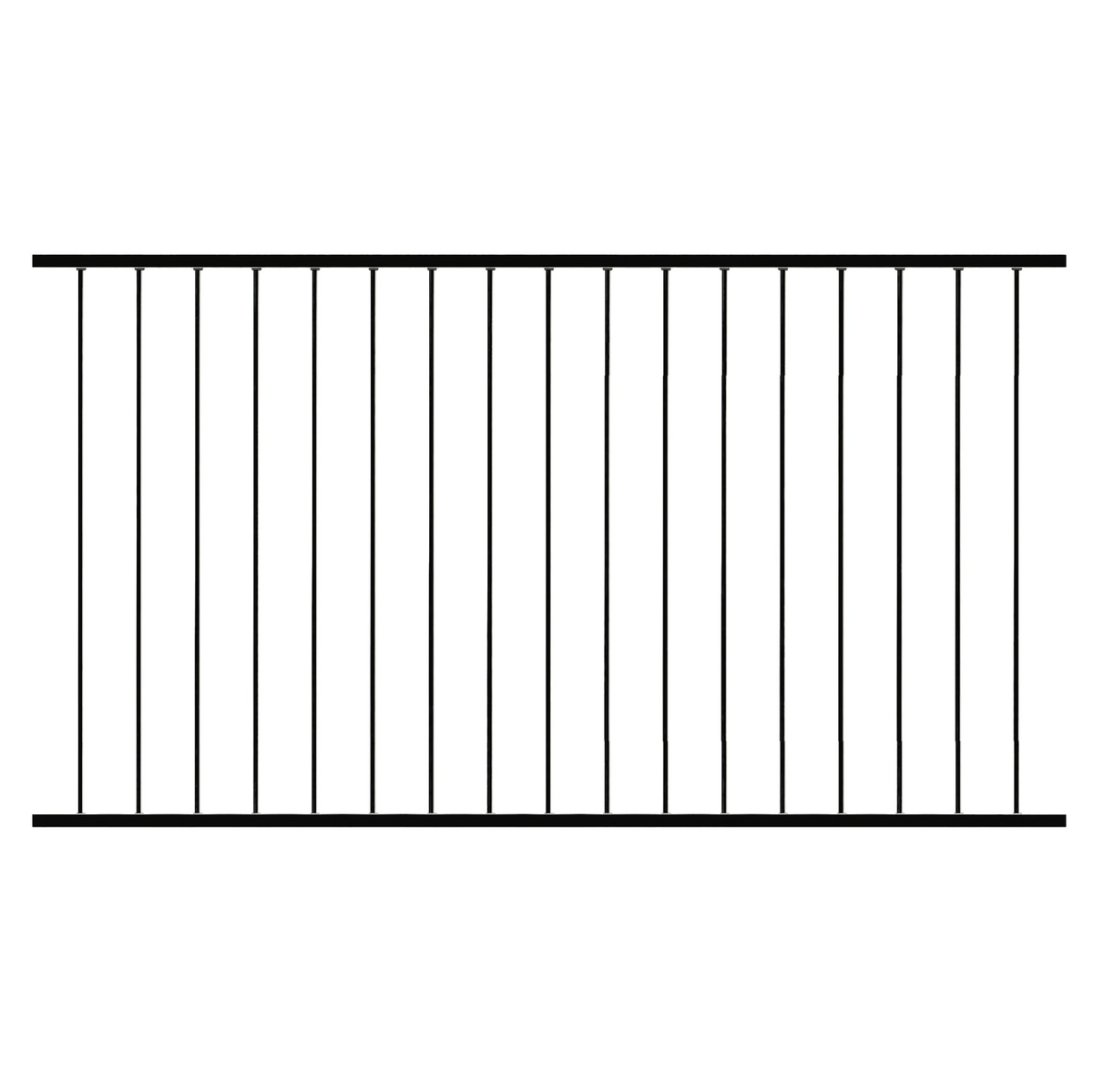Green Land gjerdeelement hage svart aluminium
