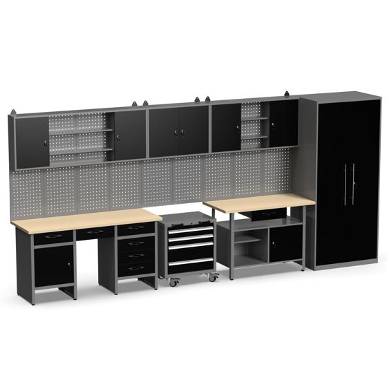 Timco verktøyskap Elite+ 450x60x205 cm