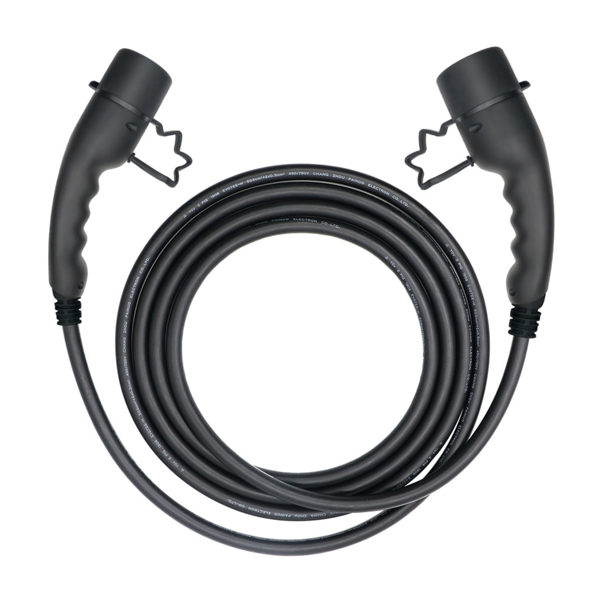 Motorwerk ladekabel for elbil Type 2 22 kW 32 A 5 m