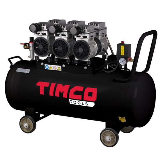 Timco oljefri kompressor 3x1 HP 100 l