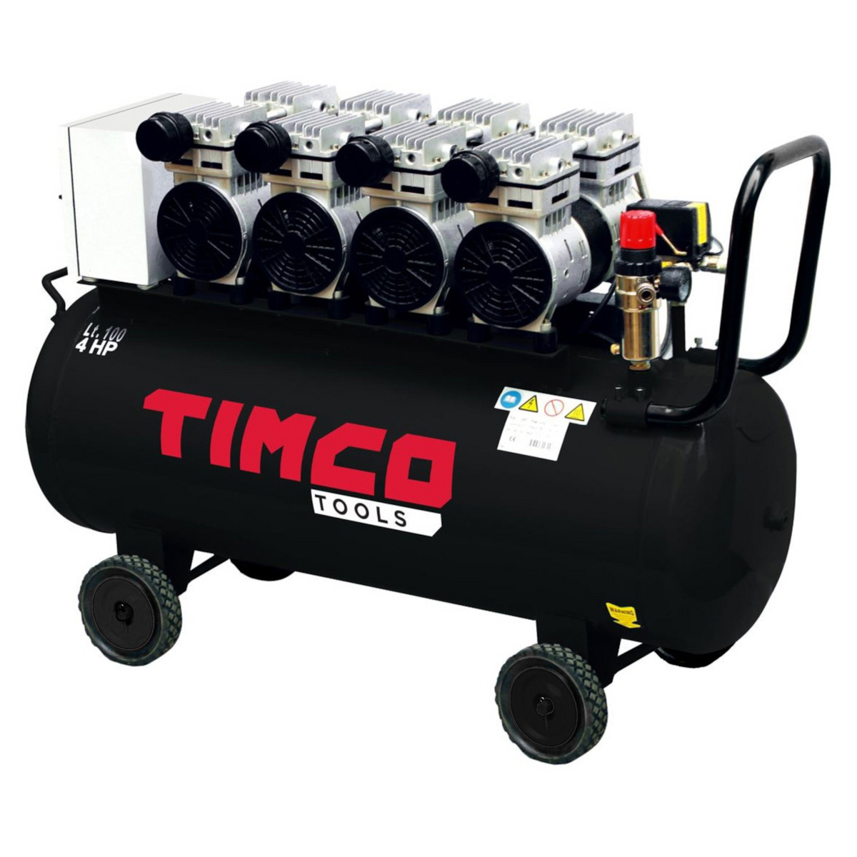 Timco oljefri kompressor 4x1 HP 100 l