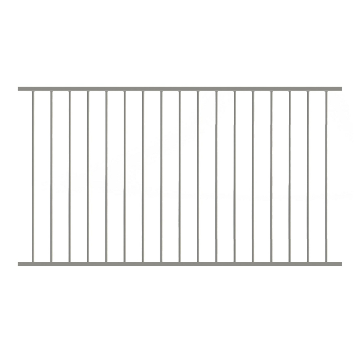 Green Land gjerdeelement for hagen, hvit aluminium