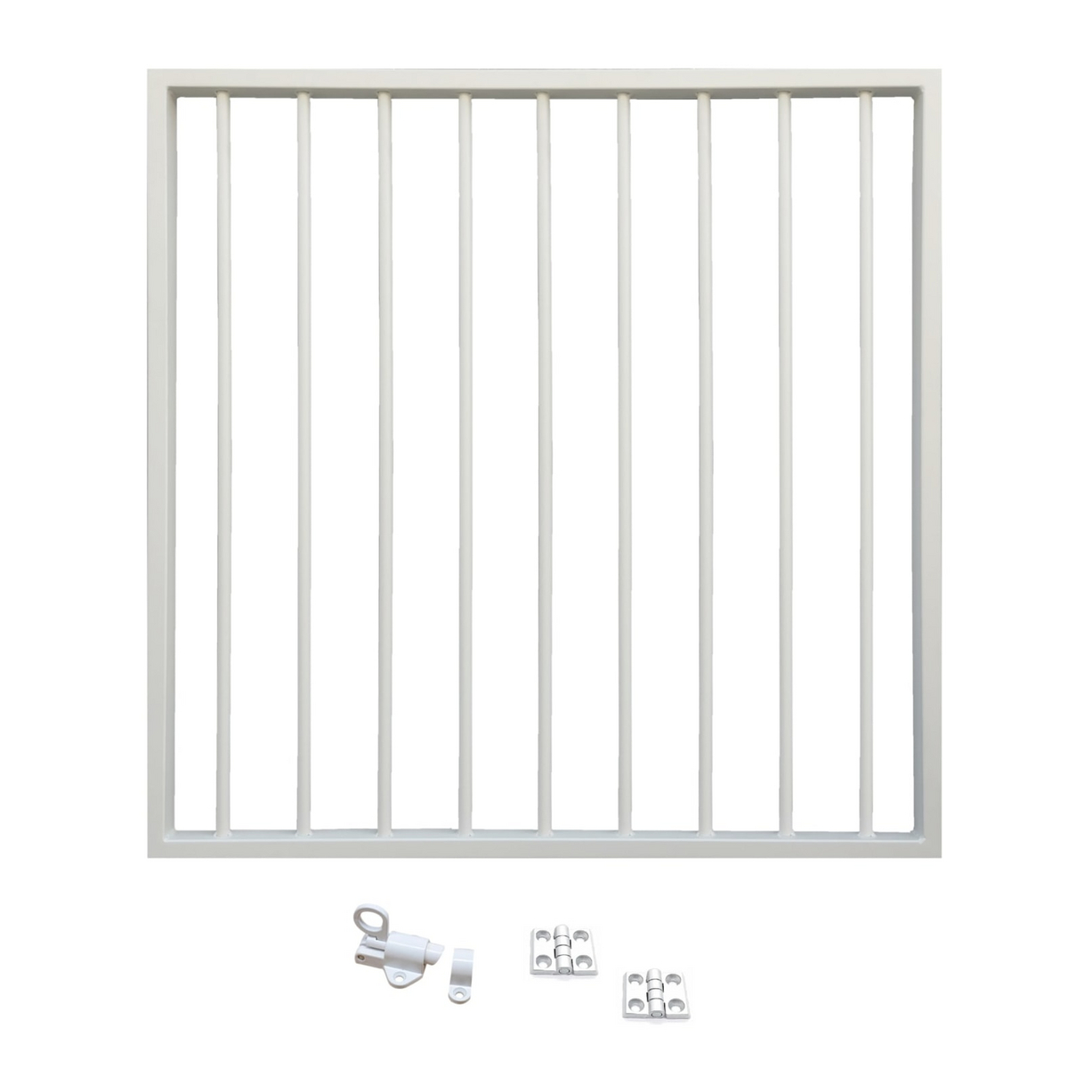 Green Land hageport hvit aluminium