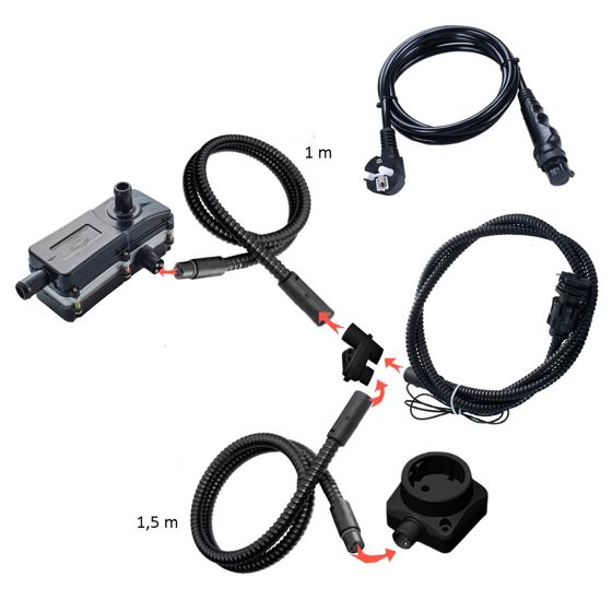 Motorwerk motorvarmer med forgreningssett Qtherm 1000 W