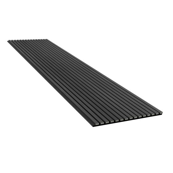 Evella akustikkpanel i trefiner VN27 2400x600 mm svart eik