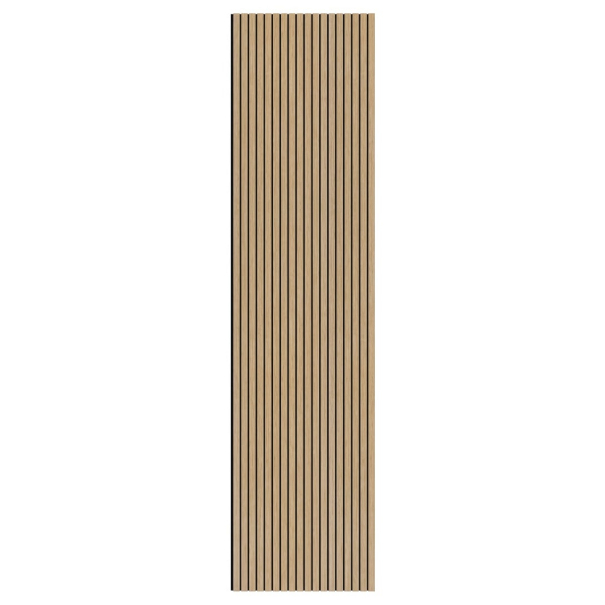 Evella akustikkpanel i trefiner Slim Line 2650x594 mm eik