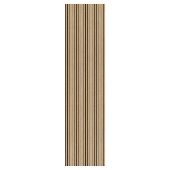 Evella akustikkpanel i trefiner Slim Line 2650x594 mm eik