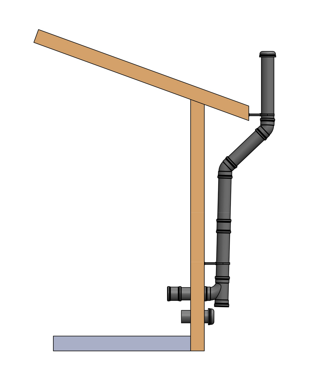 Ventilasjonssett for Ekohytte forbrenningstoalett