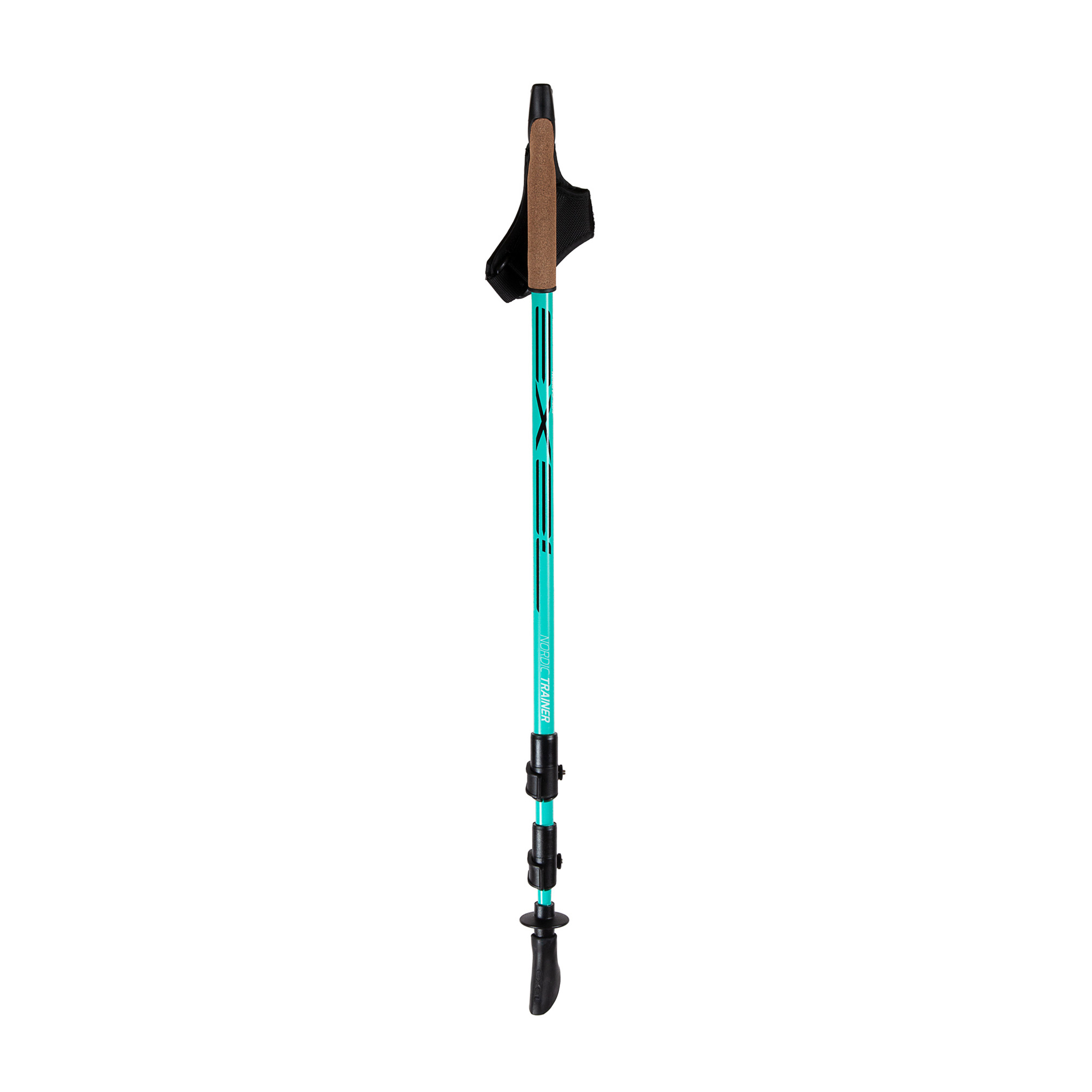 Exel Nordic Trainer Oeb Qr Justerbar stav for stavgang, Cyan, 100-135cm