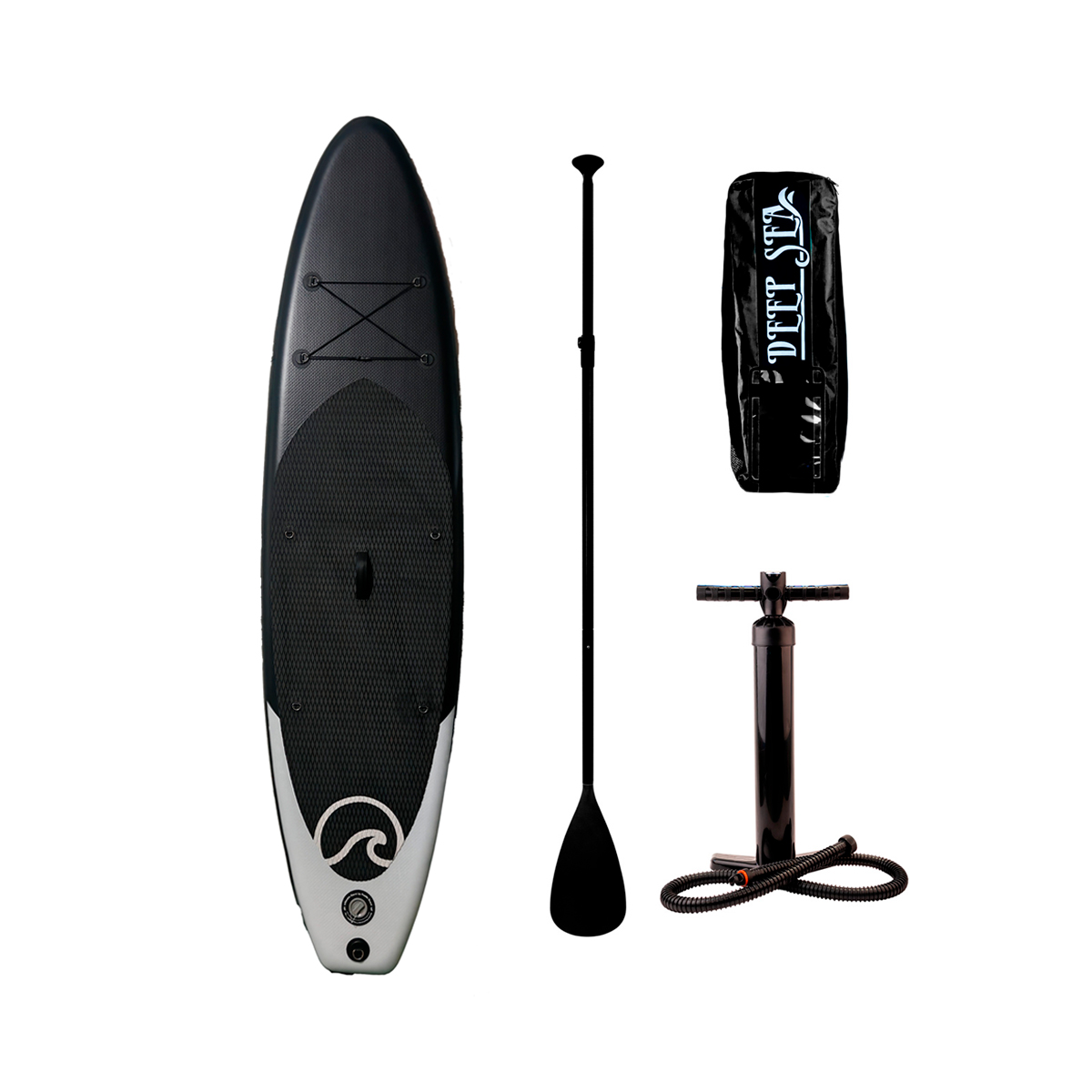 Deep Sea SUP Brett Sett Pro (300cm), svart