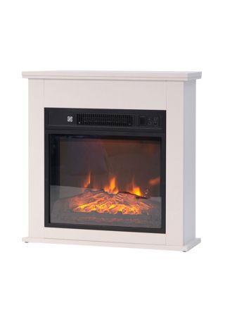 Lykke Elektrisk Peis S, 2000W, Hvit