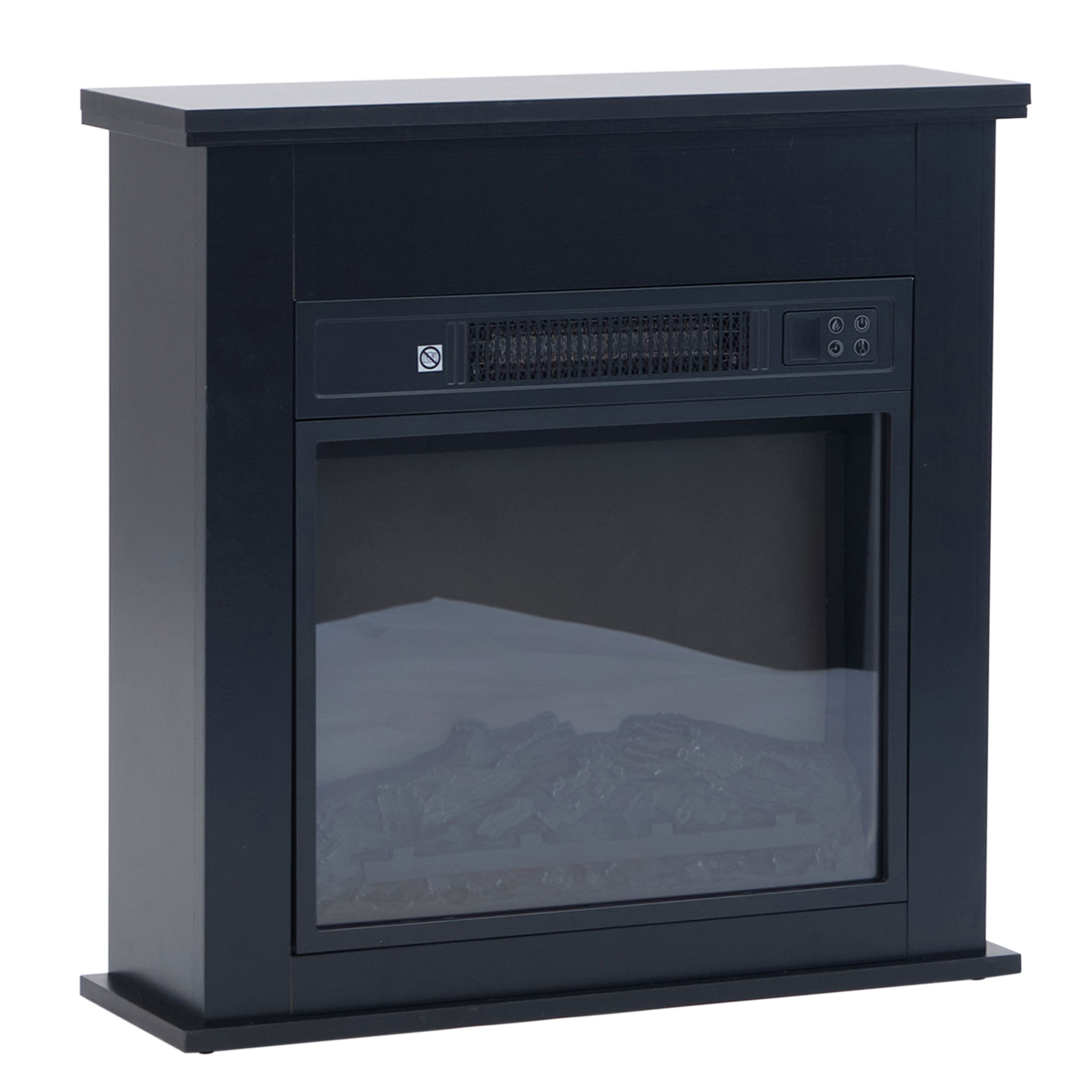 Lykke Elektrisk Peis S, 2000W, Svart