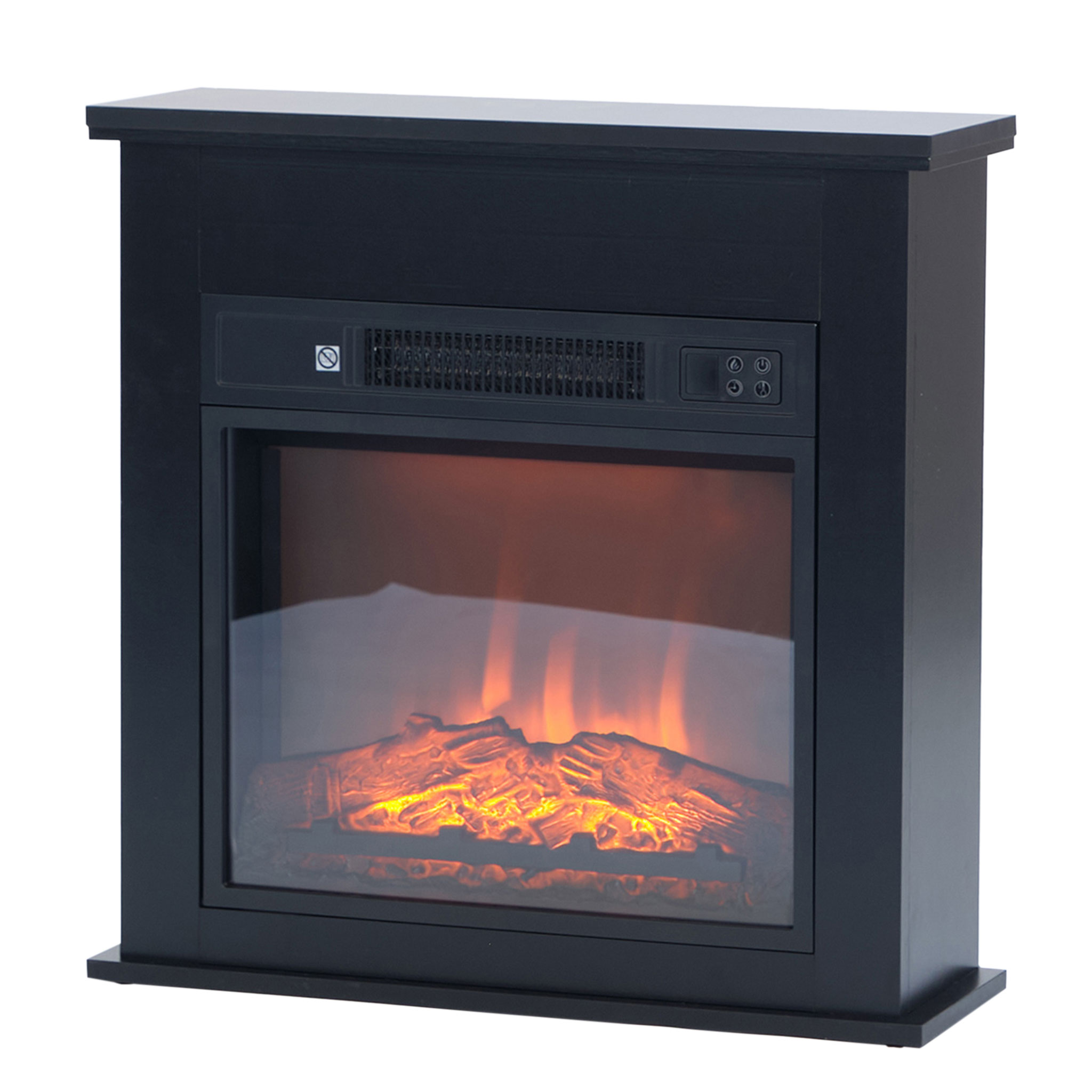 Lykke Elektrisk Peis S, 2000W, Svart