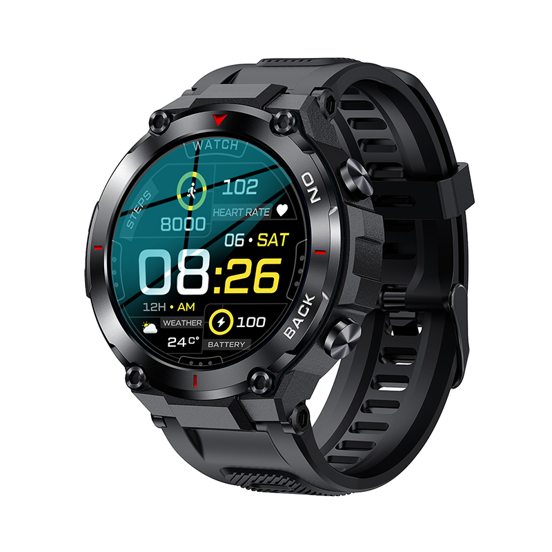 Kuura Smartklokke Sport S5 GPS V3, Svart