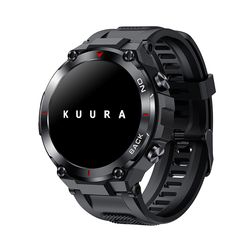Kuura Smartklokke Sport S5 GPS V3, Svart