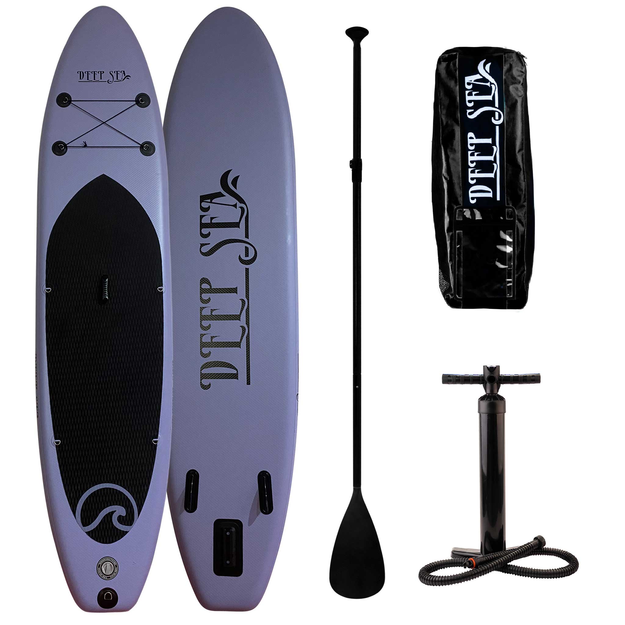 Deep Sea SUP Brett Sett XXL 330cm, Blå