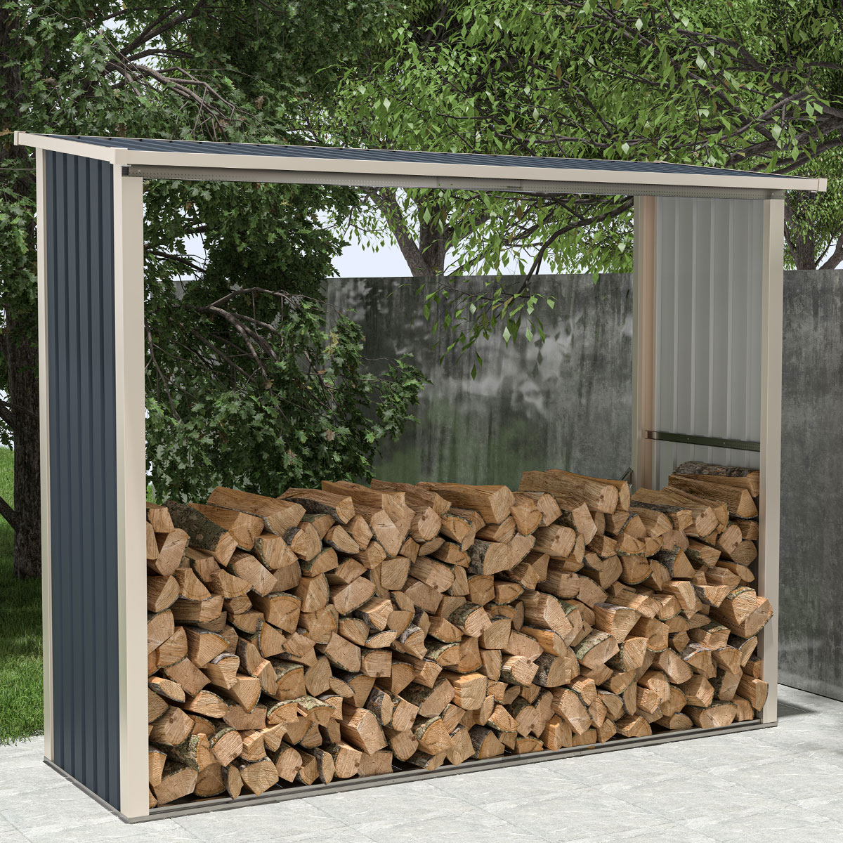 Fornorth Vedoppbevaring 242x89x190cm (2.15m2)