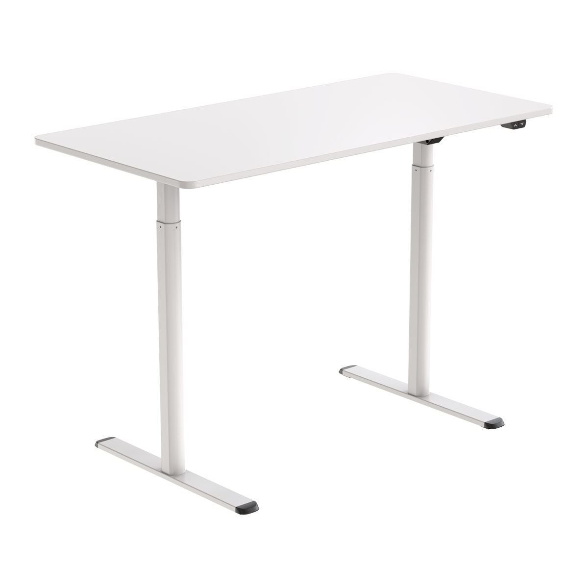 Lykke Elektrisk Hev Senk Skrivebord 140x70cm Nordic, Hvit