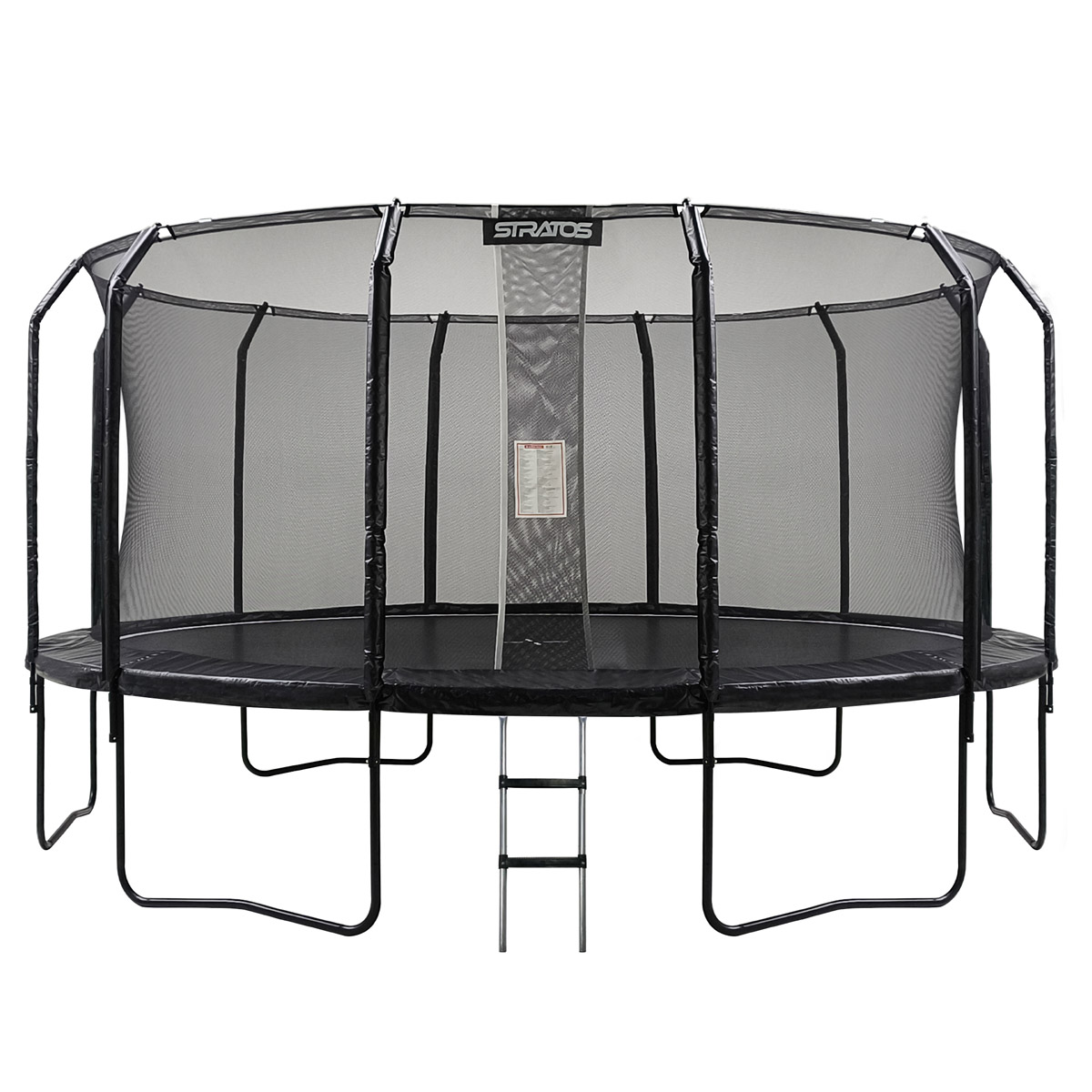 Stratos Trampoline 488cm Premium Svart Linje