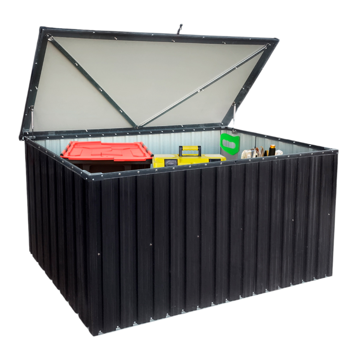 Fornorth Utendørs Putekasse 183x88x94 cm 1303L, Svart