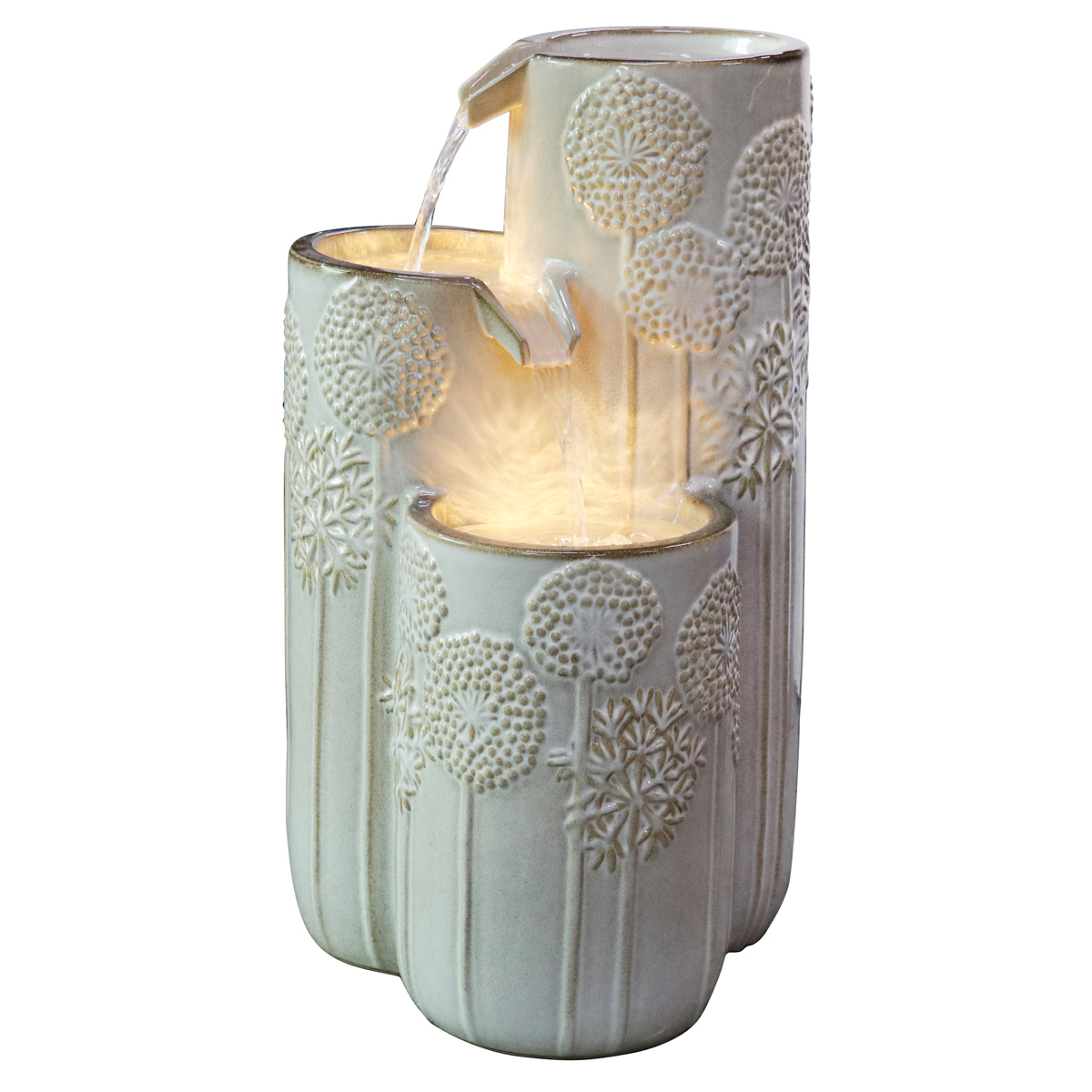 Lykke Fontene Bliss med LED-lys