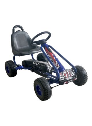 React Pedal Tråbil Rally Blå