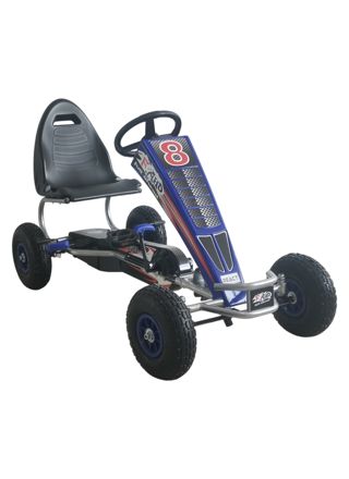 React Pedal Tråbil Racer Blå