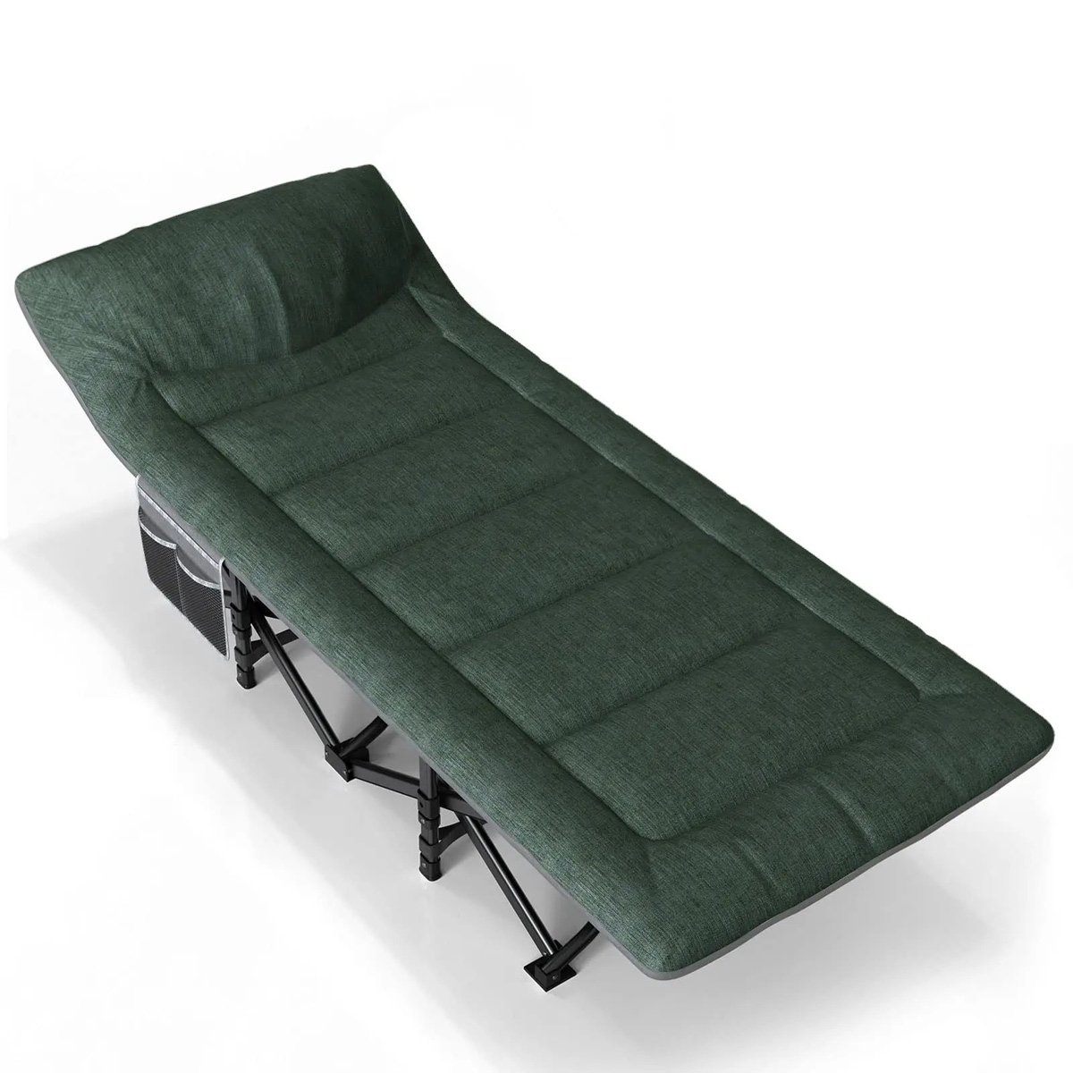 Nordcore Campingseng Premium, Grønn-190x68x40cm - maks 200kg