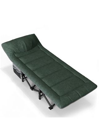 Nordcore Campingseng Premium, Grønn-190x68x40cm - maks 200kg