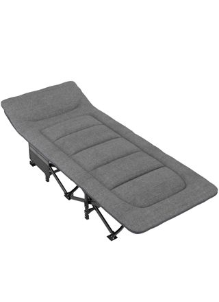 Nordcore Campingseng Premium, Grå-210x80x40cm - maks 280kg