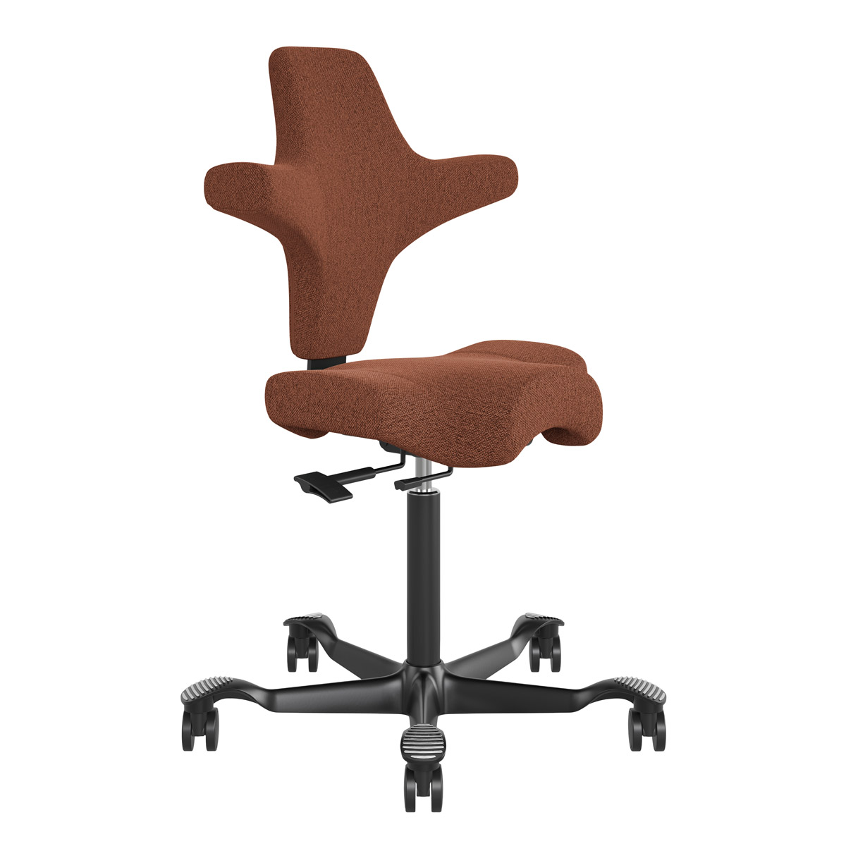 Lykke Ergonomisk kontorstol Comfort, oransje