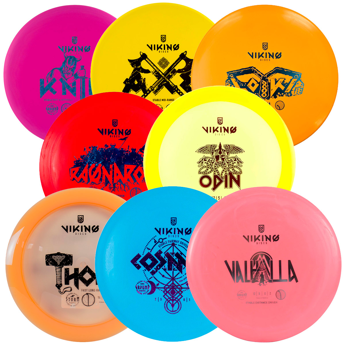 Viking Discs Challenger 8-skivesett