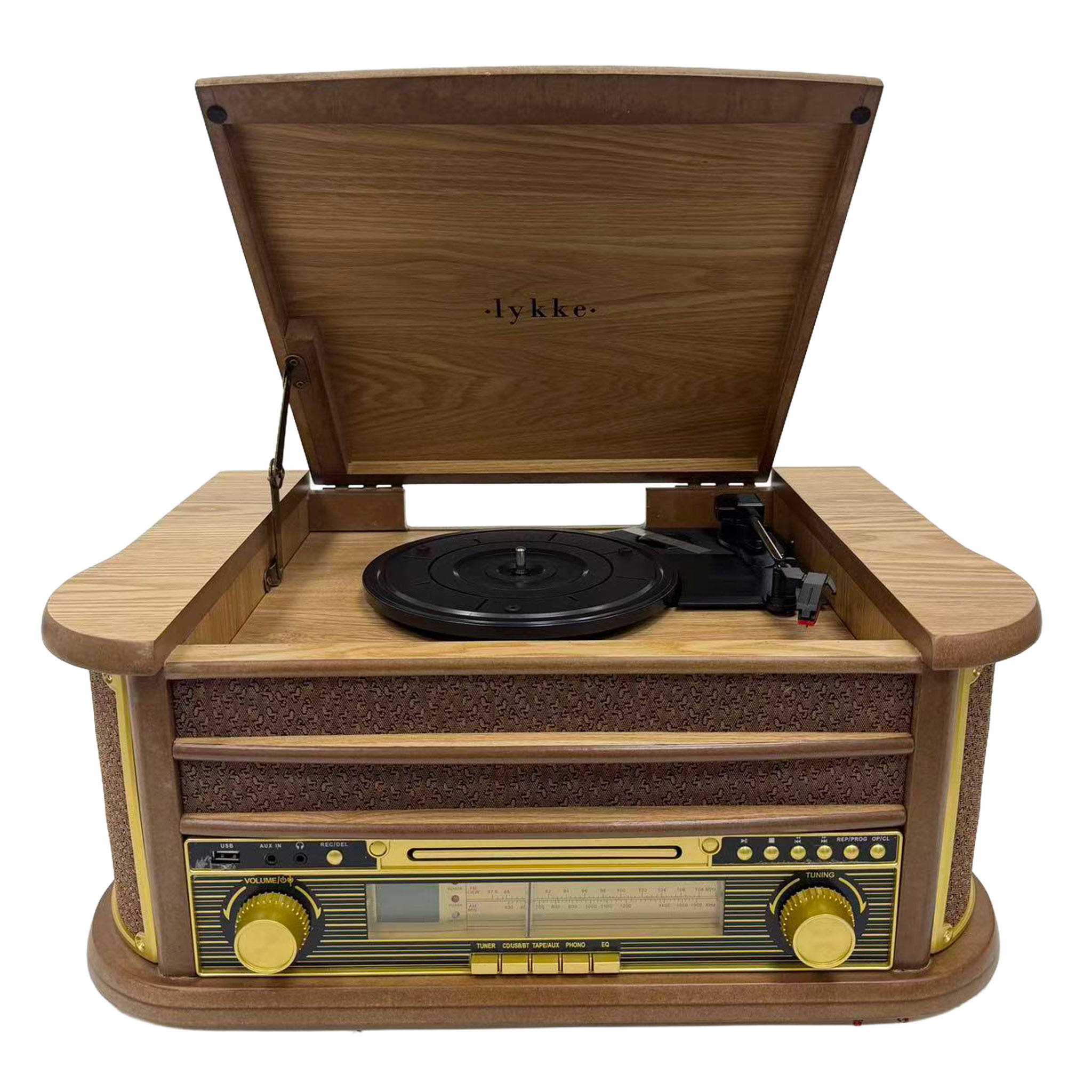 Lykke Platespiller Retro AM/FM Bluetooth