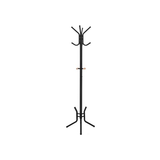 Songmics knaggrekke, 12 kroker, 176 cm, svart, RCR17B