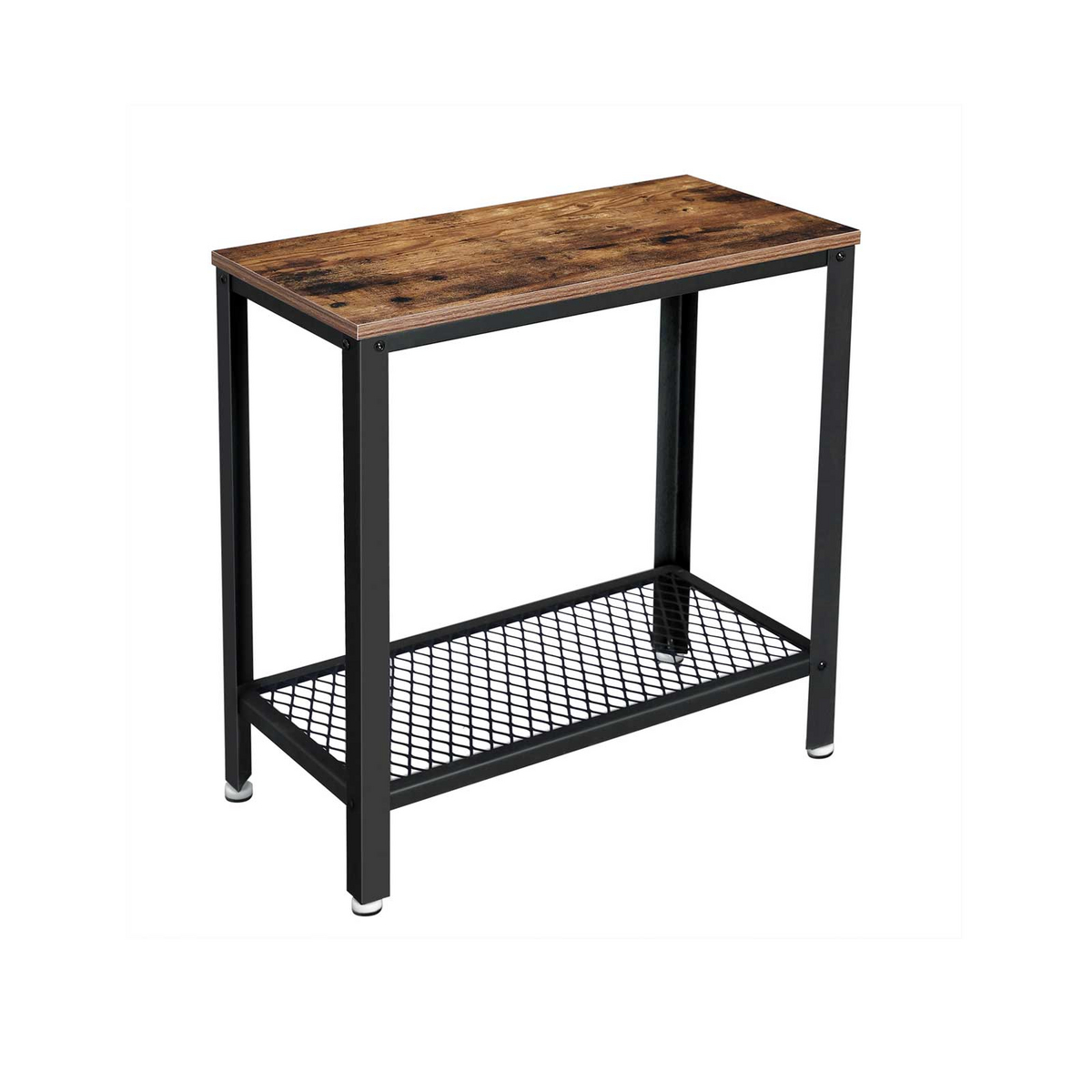 VASAGLE sidebord, 60 × 30 × 60 cm, rustikkbrun, LET31BX