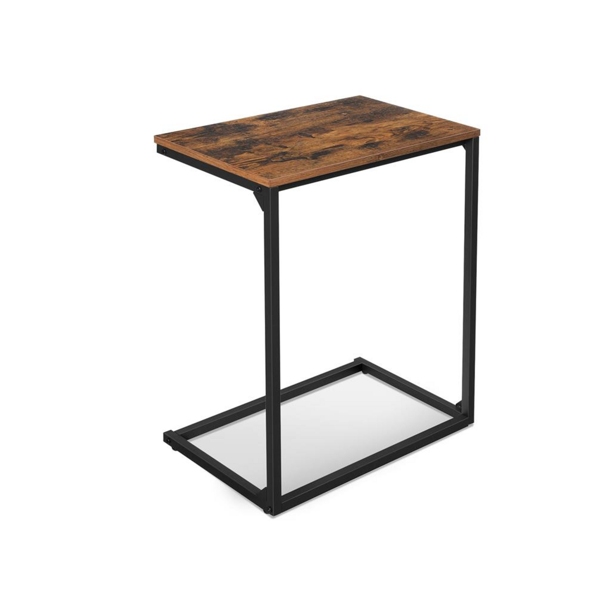 VASAGLE sidebord, rustikkbrun/svart, LNT52BX