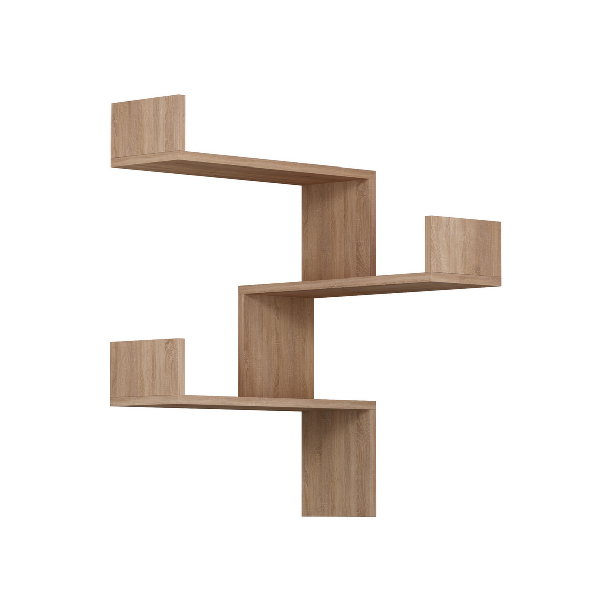 Norda Design moderne vegghylle, 60x60x90 cm | 100% melaminbelagt, 18 mm tykk | stilig og funksjonell oppbevaring