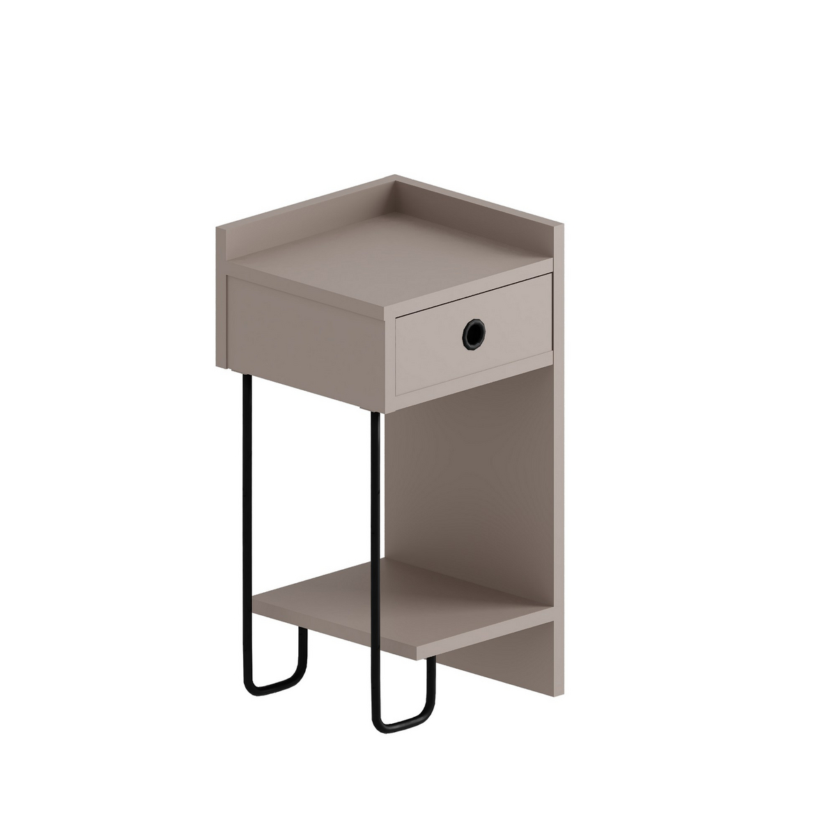 Norda Design moderne nattbord, 32 x 61 x 30 cm | 100% melaminbelagt sponplate, 18 mm tykk | stilig og funksjonelt design for alle soverom