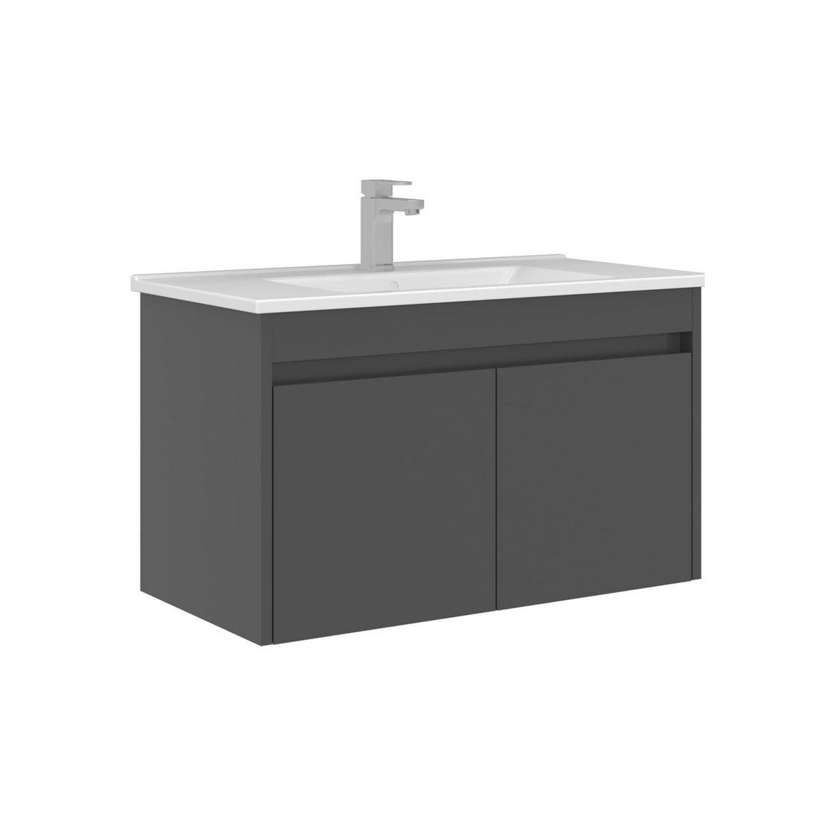 Norda Design Baderomsskap med servant Arno 85 Dør 45 x 85 x 52 cm