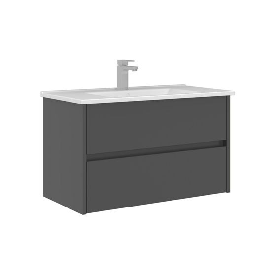 Norda Design Baderomsskap med servant Arno 85 Skuff 45 x 85 x 52 cm
