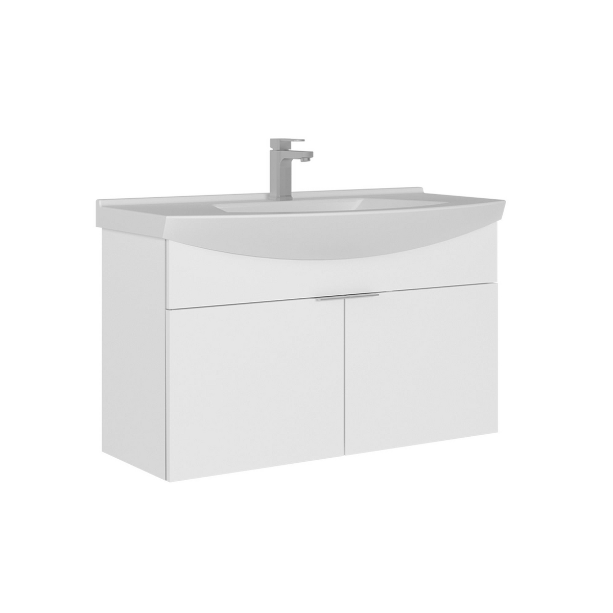 Norda Design Baderomsskap med servant Purus 100 50 x 100 x 58 cm