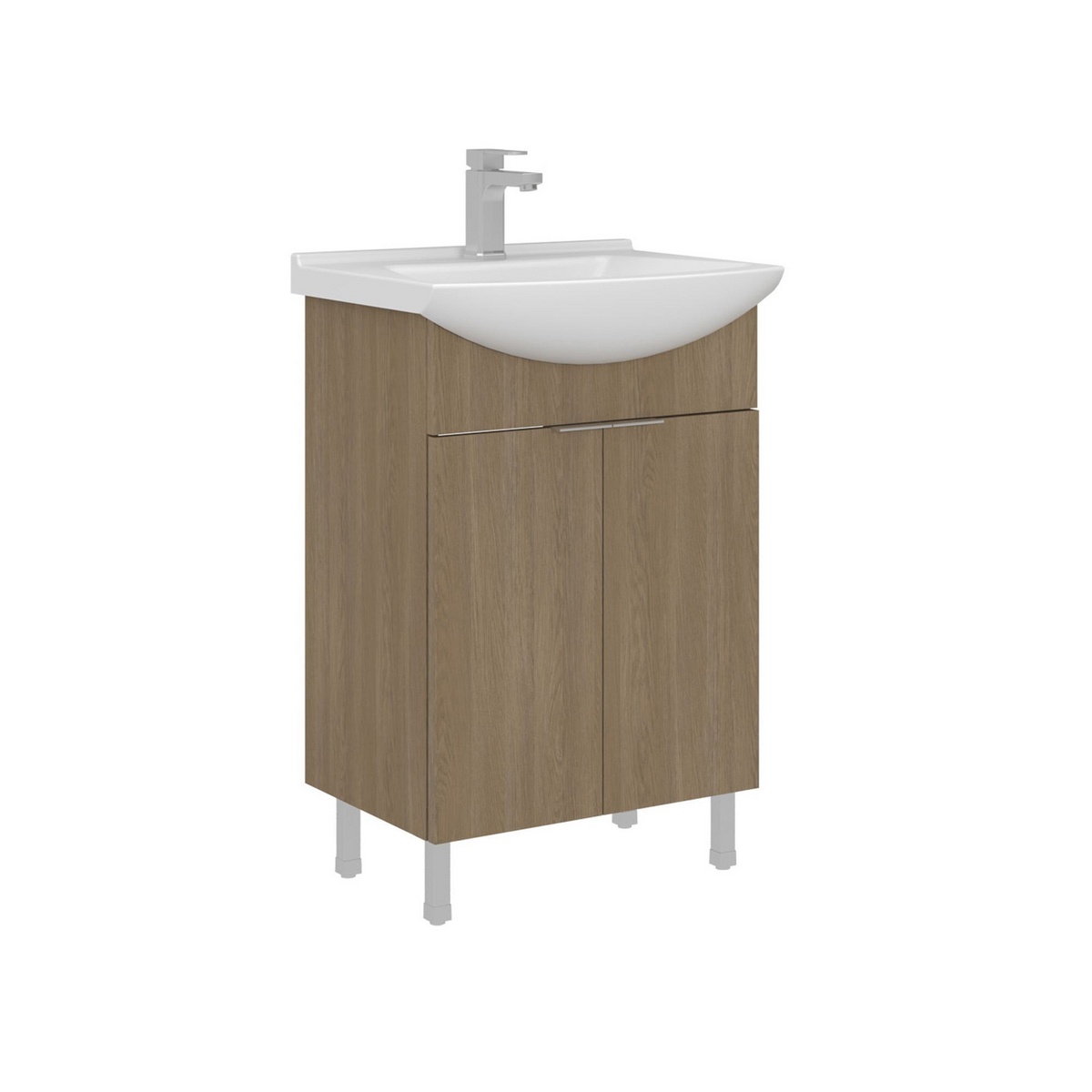 Norda Design Baderomsskap med servant Purus 55 50 x 55 x 83 cm