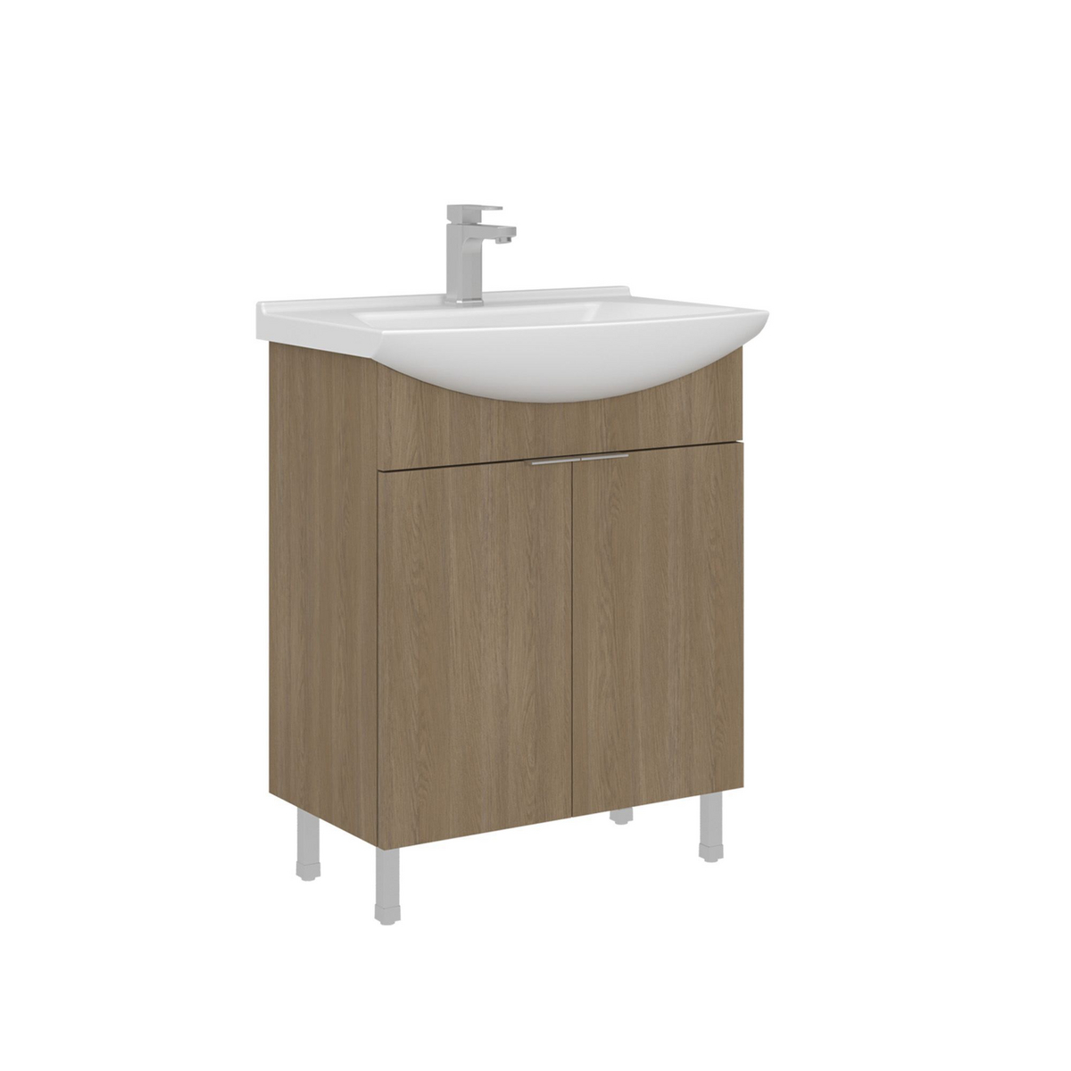 Norda Design Baderomsskap med servant Purus 65 50 x 65 x 83 cm