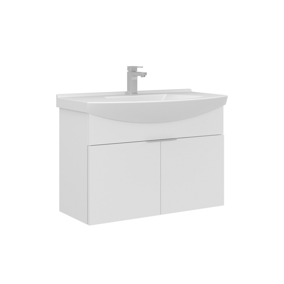 Norda Design Baderomsskap med servant Purus 80 50 x 80 x 58 cm